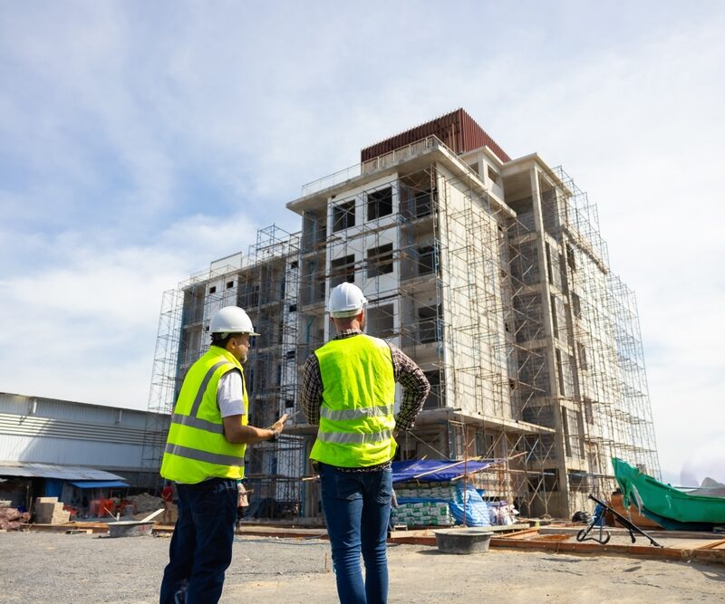 Back,View,Engineering,People,,Construction,Site.,Construction,Worker,Planning,And Back,View,Engineering,People,,Construction,Site.,Construction,Worker,Planning,And
